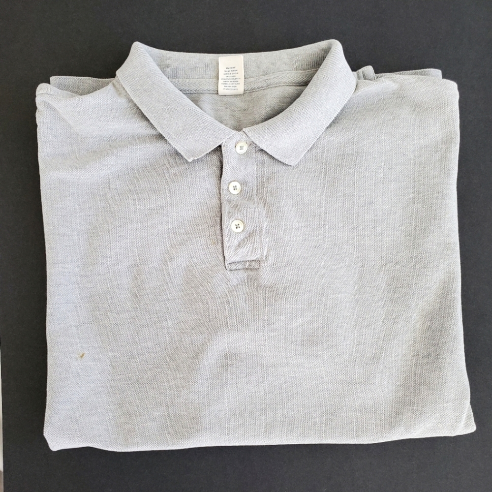 Gap factory gray 100%Cotton polo short sleeve polo shirt XL